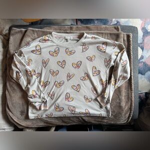 PJ Salvage Crewneck Pullover - Hearts